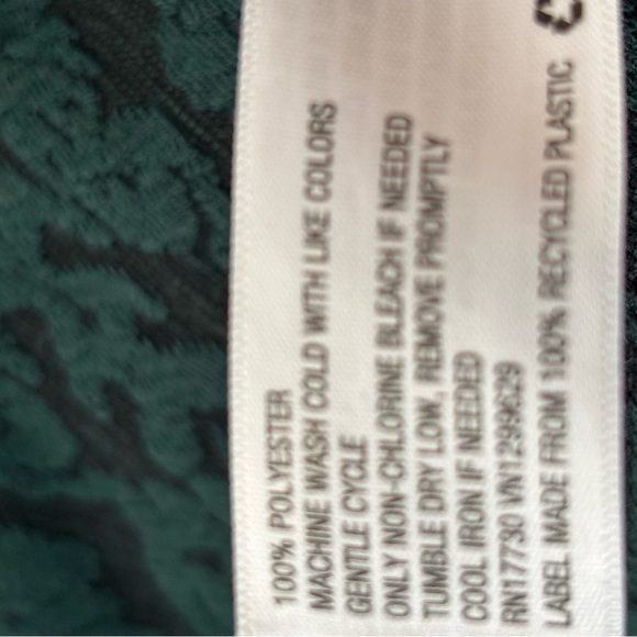 Xhilaration Green and Black Patterned Dress - Picture 4 of 4